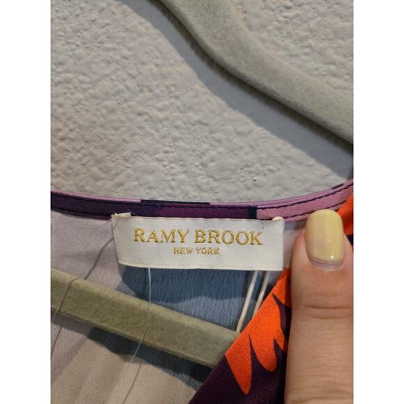 Ramy Brook Women's Morgan Size 8 Multicolor Floral Long Dress Party Cocktail - Picture 4 of 13